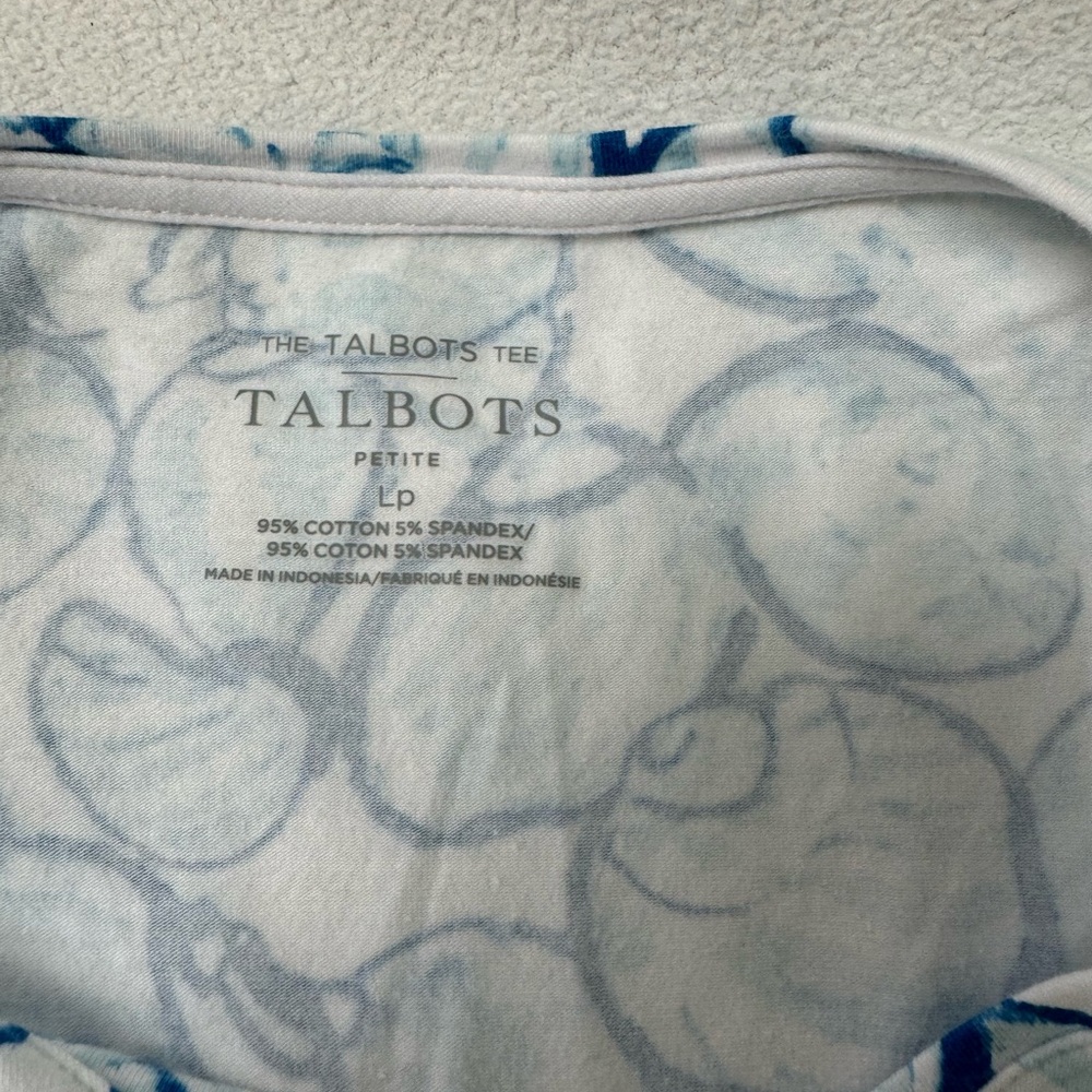Talbots Cute Shell Tee, LP - Picture 2 of 2